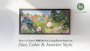 How to Choose Wall Art for Living Room Based on Size, Color & Interior Style